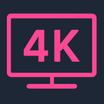 4K Quality Stripper Content Icon